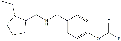 {[4-(difluoromethoxy)phenyl]methyl}[(1-ethylpyrrolidin-2-yl)methyl]amine Struktur