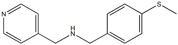 {[4-(methylsulfanyl)phenyl]methyl}(pyridin-4-ylmethyl)amine Struktur