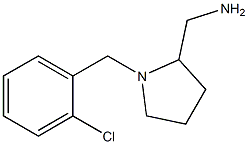 {1-[(2-chlorophenyl)methyl]pyrrolidin-2-yl}methanamine Struktur