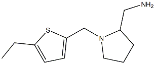 {1-[(5-ethylthiophen-2-yl)methyl]pyrrolidin-2-yl}methanamine Struktur