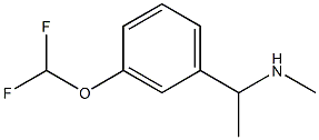 {1-[3-(difluoromethoxy)phenyl]ethyl}(methyl)amine Struktur