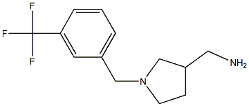 {1-[3-(trifluoromethyl)benzyl]pyrrolidin-3-yl}methylamine Struktur