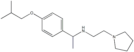 {1-[4-(2-methylpropoxy)phenyl]ethyl}[2-(pyrrolidin-1-yl)ethyl]amine Struktur