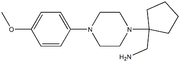 {1-[4-(4-methoxyphenyl)piperazin-1-yl]cyclopentyl}methylamine Struktur