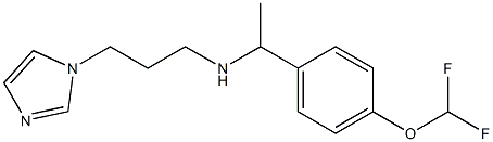 {1-[4-(difluoromethoxy)phenyl]ethyl}[3-(1H-imidazol-1-yl)propyl]amine Struktur