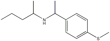 {1-[4-(methylsulfanyl)phenyl]ethyl}(pentan-2-yl)amine Struktur