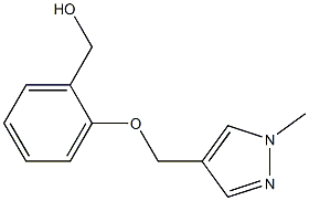 {2-[(1-methyl-1H-pyrazol-4-yl)methoxy]phenyl}methanol Struktur