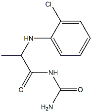 {2-[(2-chlorophenyl)amino]propanoyl}urea Struktur