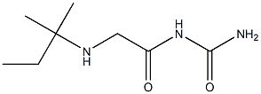 {2-[(2-methylbutan-2-yl)amino]acetyl}urea Struktur