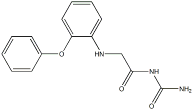 {2-[(2-phenoxyphenyl)amino]acetyl}urea Struktur