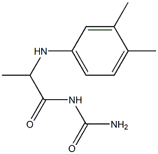 {2-[(3,4-dimethylphenyl)amino]propanoyl}urea Struktur