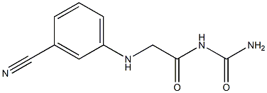 {2-[(3-cyanophenyl)amino]acetyl}urea Struktur