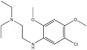 {2-[(5-chloro-2,4-dimethoxyphenyl)amino]ethyl}diethylamine Struktur