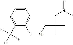 {2-[(dimethylamino)methyl]-2-methylpropyl}({[2-(trifluoromethyl)phenyl]methyl})amine Struktur