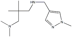 {2-[(dimethylamino)methyl]-2-methylpropyl}[(1-methyl-1H-pyrazol-4-yl)methyl]amine Struktur