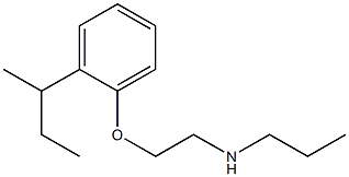 {2-[2-(butan-2-yl)phenoxy]ethyl}(propyl)amine Struktur