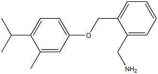 {2-[3-methyl-4-(propan-2-yl)phenoxymethyl]phenyl}methanamine Struktur