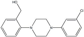 {2-[4-(3-chlorophenyl)piperazin-1-yl]phenyl}methanol Struktur