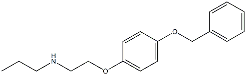 {2-[4-(benzyloxy)phenoxy]ethyl}(propyl)amine Struktur