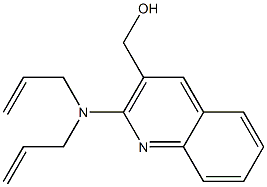 {2-[bis(prop-2-en-1-yl)amino]quinolin-3-yl}methanol Struktur