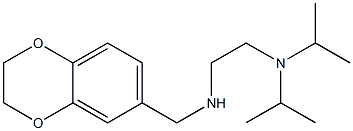 {2-[bis(propan-2-yl)amino]ethyl}(2,3-dihydro-1,4-benzodioxin-6-ylmethyl)amine Struktur