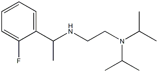 {2-[bis(propan-2-yl)amino]ethyl}[1-(2-fluorophenyl)ethyl]amine Struktur