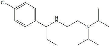 {2-[bis(propan-2-yl)amino]ethyl}[1-(4-chlorophenyl)propyl]amine Struktur