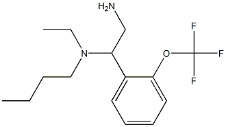 {2-amino-1-[2-(trifluoromethoxy)phenyl]ethyl}(butyl)ethylamine Struktur