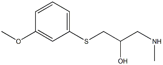 {2-hydroxy-3-[(3-methoxyphenyl)sulfanyl]propyl}(methyl)amine Struktur