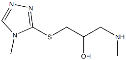 {2-hydroxy-3-[(4-methyl-4H-1,2,4-triazol-3-yl)sulfanyl]propyl}(methyl)amine Struktur