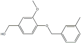 {3-methoxy-4-[(3-methylphenyl)methoxy]phenyl}methanol Struktur