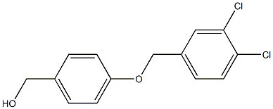 {4-[(3,4-dichlorophenyl)methoxy]phenyl}methanol Struktur