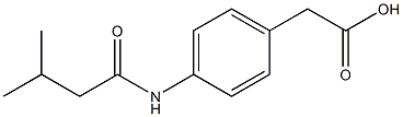 {4-[(3-methylbutanoyl)amino]phenyl}acetic acid Struktur