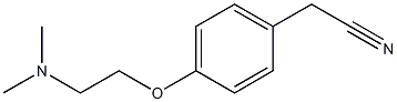 {4-[2-(dimethylamino)ethoxy]phenyl}acetonitrile Struktur