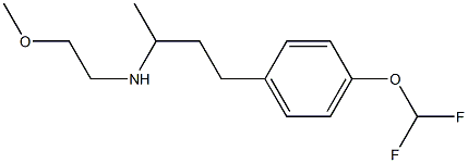 {4-[4-(difluoromethoxy)phenyl]butan-2-yl}(2-methoxyethyl)amine Struktur