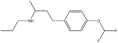 {4-[4-(difluoromethoxy)phenyl]butan-2-yl}(propyl)amine Struktur