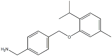 {4-[5-methyl-2-(propan-2-yl)phenoxymethyl]phenyl}methanamine Struktur