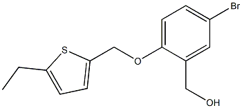 {5-bromo-2-[(5-ethylthiophen-2-yl)methoxy]phenyl}methanol Struktur