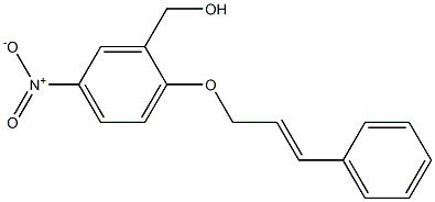 {5-nitro-2-[(3-phenylprop-2-en-1-yl)oxy]phenyl}methanol Struktur