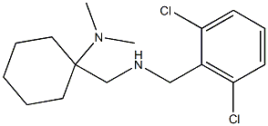 1-({[(2,6-dichlorophenyl)methyl]amino}methyl)-N,N-dimethylcyclohexan-1-amine Struktur