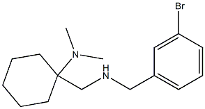 1-({[(3-bromophenyl)methyl]amino}methyl)-N,N-dimethylcyclohexan-1-amine Struktur