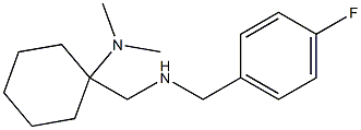 1-({[(4-fluorophenyl)methyl]amino}methyl)-N,N-dimethylcyclohexan-1-amine Struktur