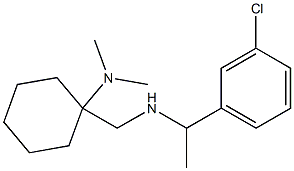 1-({[1-(3-chlorophenyl)ethyl]amino}methyl)-N,N-dimethylcyclohexan-1-amine Struktur