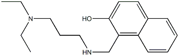 1-({[3-(diethylamino)propyl]amino}methyl)naphthalen-2-ol Struktur