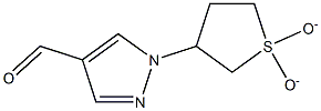 1-(1,1-dioxidotetrahydrothien-3-yl)-1H-pyrazole-4-carbaldehyde Struktur