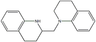 1-(1,2,3,4-tetrahydroquinolin-2-ylmethyl)-1,2,3,4-tetrahydroquinoline Struktur