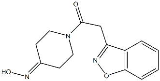 1-(1,2-benzisoxazol-3-ylacetyl)piperidin-4-one oxime Struktur