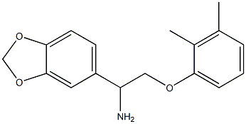 1-(1,3-benzodioxol-5-yl)-2-(2,3-dimethylphenoxy)ethanamine Struktur