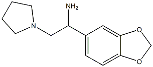 1-(1,3-benzodioxol-5-yl)-2-pyrrolidin-1-ylethanamine Struktur