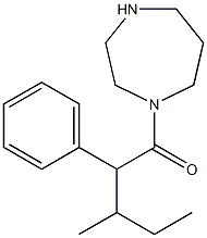 1-(1,4-diazepan-1-yl)-3-methyl-2-phenylpentan-1-one Struktur